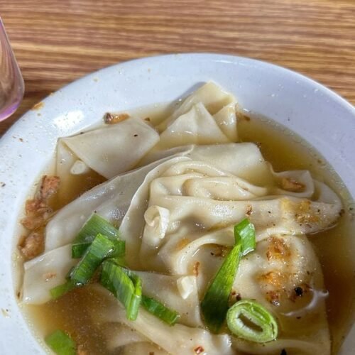 Pangsit Rebus Kaldu Bakso